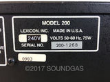 Lexicon Model 200 Digital Reverberator