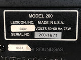 Lexicon Model 200 Digital Reverberator